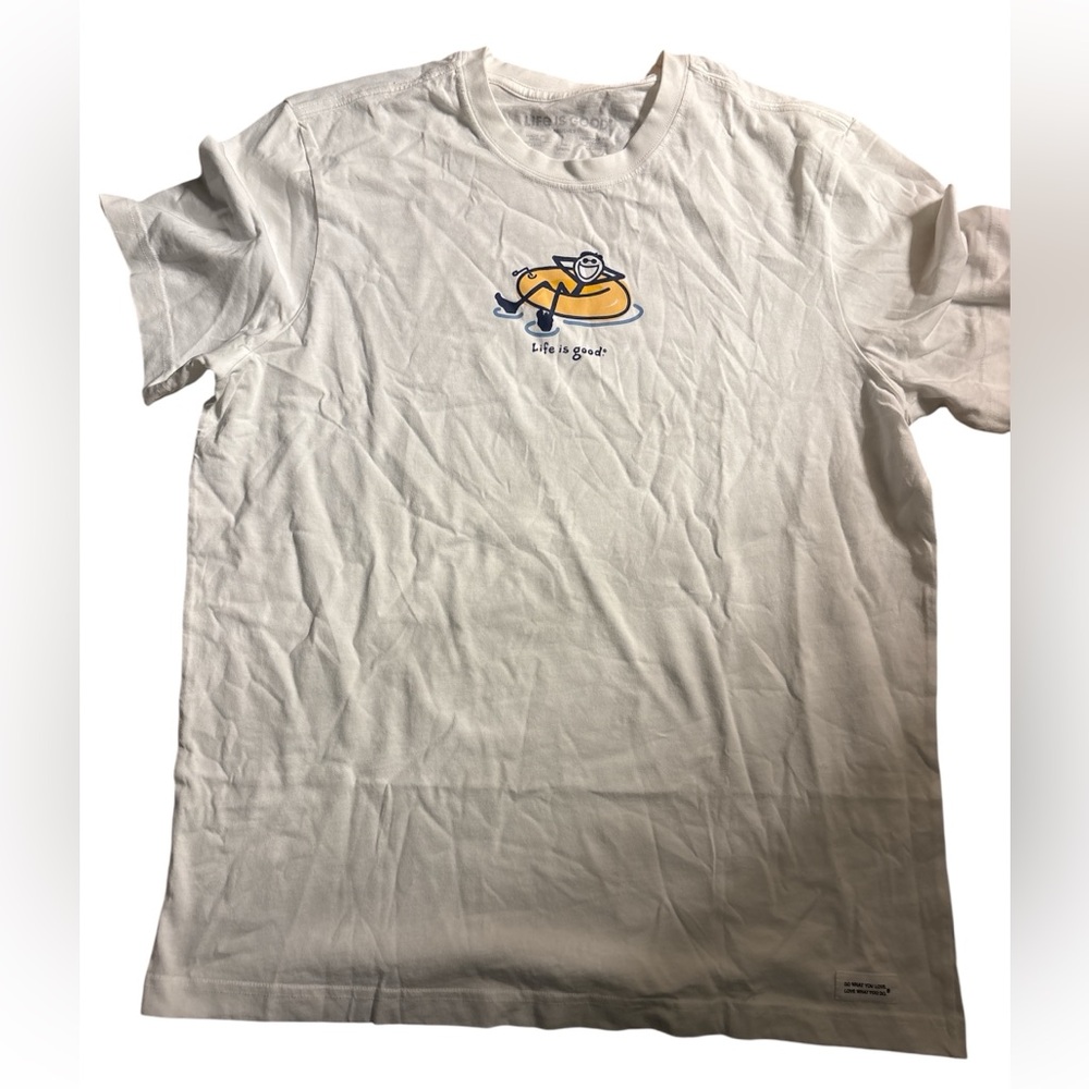 NWT-Mens Life Is Good White Tee